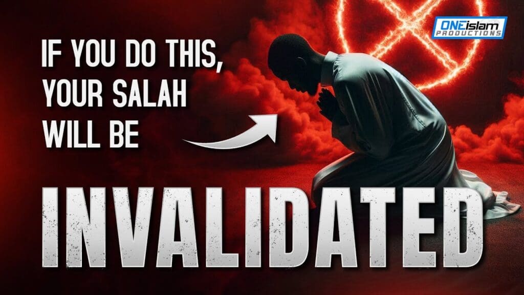 If you do this, your salah will be invalidated